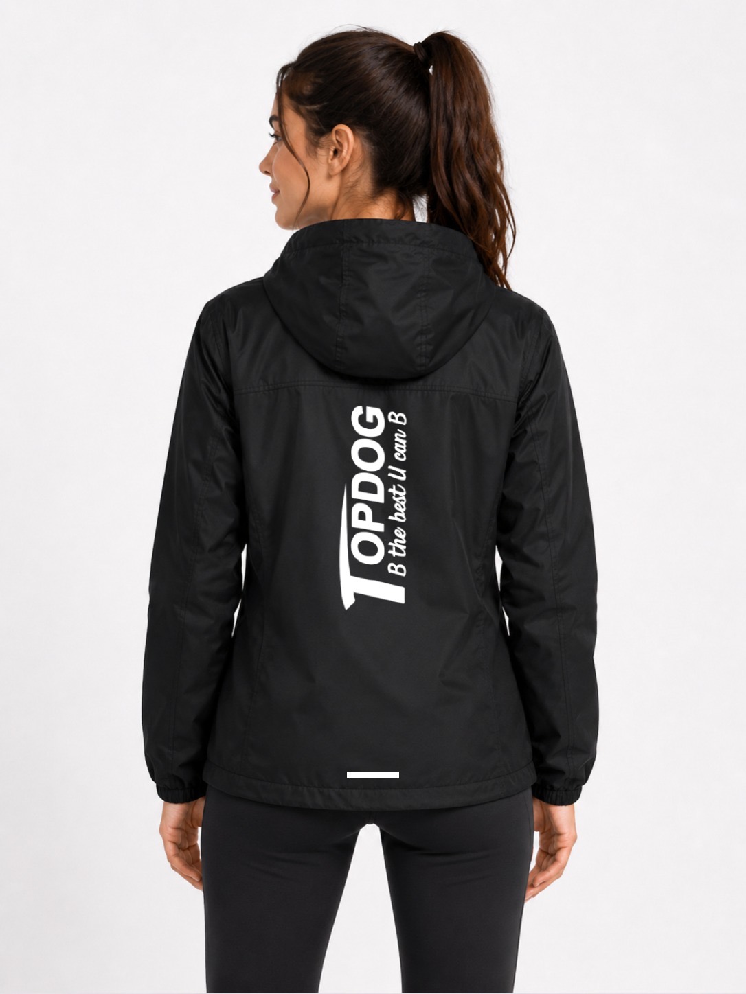 Kids Black Reflective Windbreaker Jacket