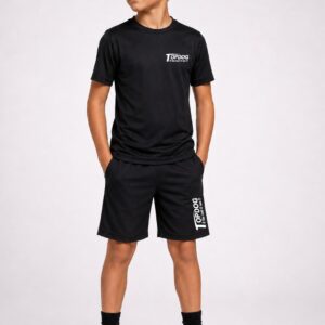 Kids Black Reflective Tops