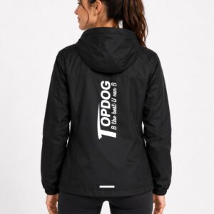 Kids Black Reflective Windbreaker Jacket